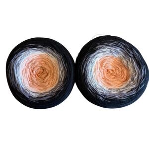 Cotton Kings Twirls 100% Cotton Gradient Yarn 2 Cakes Color 13 Peach Beryl